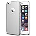 Spigen Thin Fit A iPhone 6 Plus Case with Premium SM Coated Matte Hard Case with Logo Cutout for iPhone 6S Plus/iPhone 6 Plus - Satin Silver