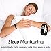 Fitness Tracker Heart Rate Monitor Activity Health Tracker Waterproof Smart Wristband Band with Pedometer Sleep Monitor Step Calorie Counter Bluetooth Bracelet for Swimming Bicycling (Black)