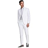 Tommy Hilfiger Mens Modern fit Suit Jacket Blazer 46 L White Solid Stretch