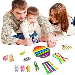 JANESVISSY 23 Pcs Fidget Packs,Relieves Stress