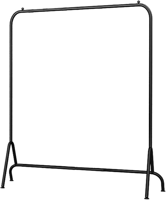 Metal Coat Racks, Simplicity Vertical Clothing Rack Balcony Outdoor Clothes Rail Open Clothing
