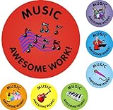 175 Music Awesome Work Reward Praise Stickers