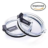 [Improved] Austor Spill Proof and Splash Resistant Tumbler Lid for Yeti Rambler ,RTIC and Ozark Trail Tumblers, 2 Pack, 20 Ounce