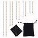 Sunmns Stainless Steel Necklace Bracelet Extender Chain Set, 10 Pieces (Golden, Silvery)