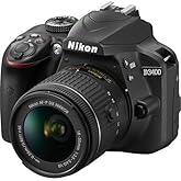 Nikon D3400 DSLR Camera with 18-55mm Lens (Black) (Renewed)