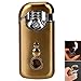 Yeahgoshopping New Double Fire Windproof Refillable Butane Gas Cigarette Cigar Lighter Golden