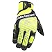 Wells Lamont 7674L High Visibility Synthetic Leather Work Gloves, Large, Lime Green