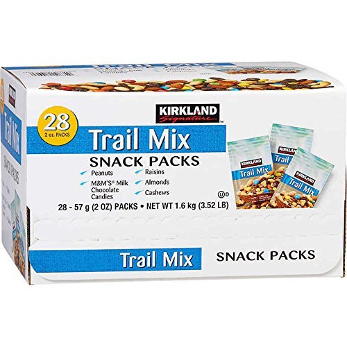 Kirkland Signature Expect More Trail Mix Snack Packs 2 oz, 28 count SET OF 2 Pricepulse