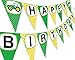 Green Tractor Happy Birthday Banner Pennant - Farm Banner - Tractor Decorations