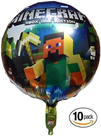 Steve Aluminum Foil Balloons - Perfect for Children Birthday Party Decorations Supplies (Pack of 10 Pieces)