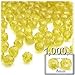 The Crafts Outlet 1,000pc Faceted Plastic Transparent Beads Round 8mm Clear Beads