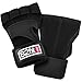B2FIT PRO Crossfit Gloves with Wrist Support - Ventilated Weight Lifting Gloves with Genuine Leather Palm for Strong Grip - Gym Gloves for Men & Women - Ideal for Weightlifting Workout (Black, S)