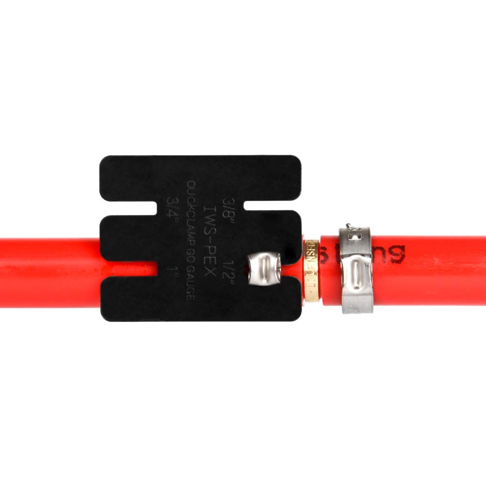 IWISS F2098 Ratchet One Hand PEX Cinch Clamp Fastening Tools for Clamping Pipe Tubing 3/8", 1/2", 3/4", 5/8" and 1" Easy Operation Stainless Steel Clamps with Holster: Industrial & Scientific