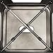Furmax High Backless Silver Indoor-Outdoor Counter Height Stackable Bar Stools, Set of 4, Gun Metal