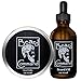 Beard Oil and Beard Balm Kit for Men Care - Cherry scented Leave in Beard Conditioner, Beard Butter, Growth and Grooming, Softener Gift set - For Beard and Mustache Styling, Shaping, Wax, Spartan,Oils