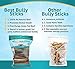 Best Bully Sticks Natural XL Braided Bully Sticks for Large Dogs - 12 Inch, 4 Count (Pack of 1) - 100% Free-Range Grass-Fed Beef, Single-Ingredient, Grain and Rawhide Free Long Lasting Dog Chews