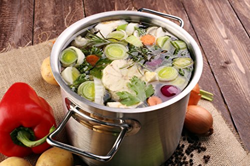 Bioexcel Best Quality Set of 3, 4 and 5 Aluminium Stock Pots with Steamer Rack & Lid Cover - 8/12/16/20/24/32/40/52/64/80/100 Quarts - Set of 3 includes 64/80/100