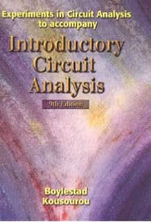 Experiments In Circuit Analysis Robert L Boylestad - 
