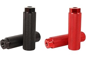 Leadigol 2 Pairs Bike Pegs, Fit 3/8 inch Axles,Aluminum Alloy Anti-Skid Lead Foot Bicycle Pegs,BMX Pegs,Mountain Bike Cycling Rear Stunt Pegs, Anti-Skid Foot Pedals BMX Pegs
