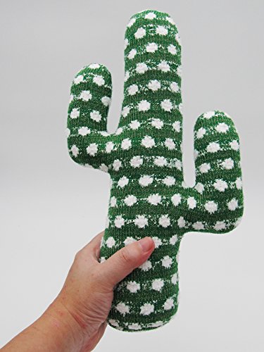 EDLDECCO Artificial Handicraft Fabric Cactus Decorative Plush Gift for Your Home DÃ©cor Table DÃ©cor Bedroom and Office-Green Golden line with Snowflake St. Patrick's Day Decoration