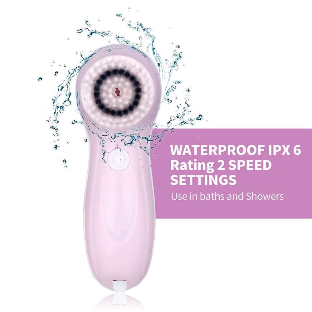 Face Brush Facial Brush Rechargeable Rotating Waterproof Cleansing Brush Set Ubbetter NEW style 2 Speeds With 3 Brush Heads Blackhead Remover Exfoliating Massage: Beauty