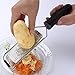 Stainless Steel Cheese Grater, Ergonomic Soft Handle Lemon Ginger Potato Zester with Plastic Cover