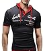 WANSHIYISHE Mens Casual Round Neck Printing Short-sleeved T-shirt Hoodie