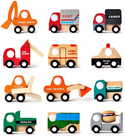 Multi-pattern Creative Toys Mini Wooden Car Model Baby Kid Educational Gift BEST