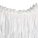 Charmian Women's Long Sleeve Off Shoulder Lace Trim Blouse Tops White XX-Large