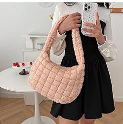 Quilted Puffer Tote Bags for Women Lightweight
