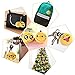 MLWYQOJ KUUQA 25 Pack Emoji-Pop Plush Pillow Keychain Emoji Party Supplies Christmas for Kids Christmas Tree Hanging Decoration Easter Egg Filler