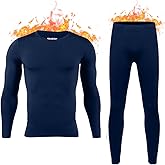 HEROBIKER Long Johns Thermal Underwear for Men Skiing Winter Warm Hunting Gear Fleece Lined Base Layer Set Top Bottom