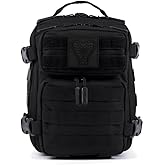 WOLFpak 9L Mini Tactical Backpack for Men & Women | Compact, Small Everyday Carry Bag for Gym, School, Travel | Durable, Water-Resistant Daypack with Molle System and Patch Panel (Black Venom)