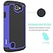 Oeago Shock-Absorption Dual Layer Defender Protective Case for LG Optimus Zone 3 / LG K4 LTE / LG Spree / LG Rebel LTE - Silicone Blue