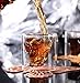 Amzdeal Wine Glass Skull Head Stemless Wine Glass Whisky Glass Set of 6 Shot Glass 2.5oz (75ml)Transparent Crystal Wine Glasses, Drink Vodka / Whisky/ Cocktail Beer Glass Valentine's Day Gifts