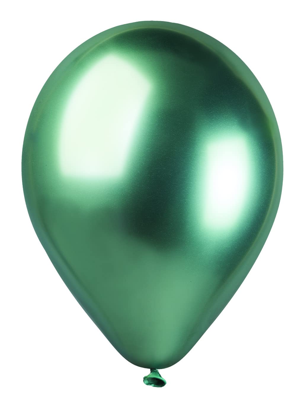 Pack 50 balloons metallized in natural latex Premium Quality G120 (Ø 33cm / 13"), green metallized
