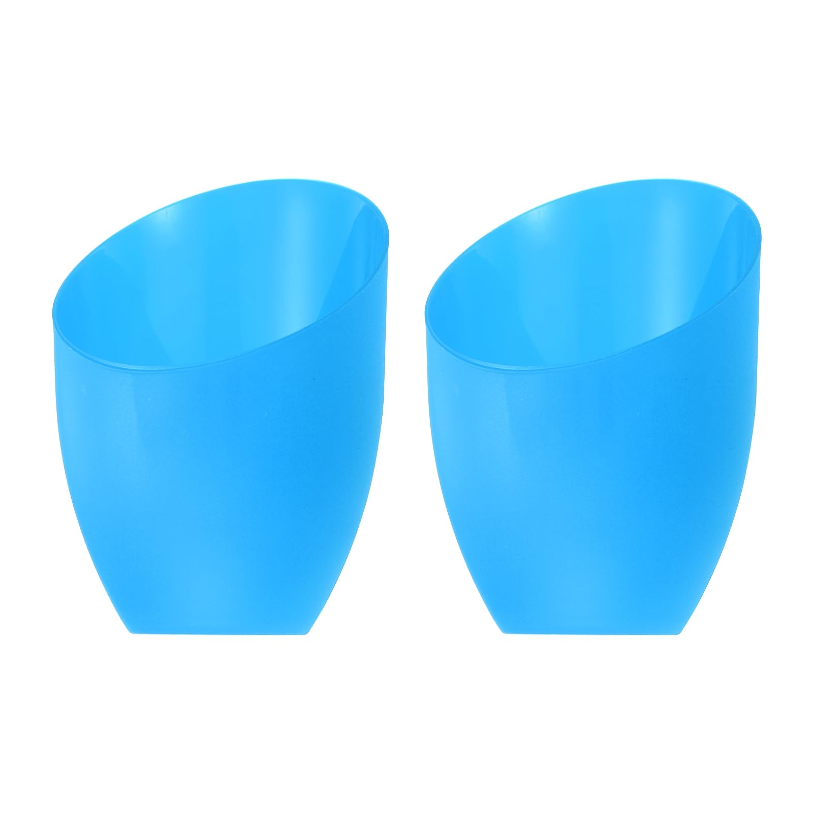 PATIKIL 5.3" High 4.3" Diameter 1.7" Fitter Plastic Lampshade, 2 Pack Plastic Lamp Shade Replacement Bulb Light Cover for LED Floor Lamp Table Lamp Blue