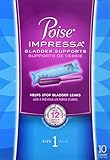 Poise Impressa Bladder Supports, Size 1, 10 Tampons (Pack of 2)