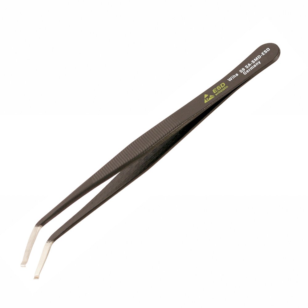 Wiha 44530 Stainless Steel Angled Professional ESD Precision Tech