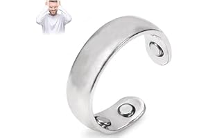 KOFISNI Auvulis Migraine Rings for Women Men Lymphatic Vitality Magneti Fatigue Relief Rings Stainless Steel Adjustable Rings