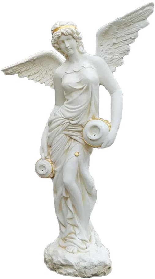 qwqqaq Resina Mármol Paisaje Estatuas para Al Aire Libre Patio Yarda