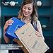 Certus Global Large Blue Cash Box with Money Tray, Secure Lock, Cantilever Coin Tray 4 Bills/ 5 Coins (Admiral Blue)