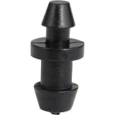 Raindrip 646050B Goof Plugs for Drip Irrigation Supply Tubing, Plug Unneeded Holes in Tubing, Plastic, 50-Pack, Black
