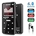 RUIZU D10 MP3 Player with Bluetooth 4.1, 8G Portable Lossless Sound Metal Music Player with Touch Button 2.4'' Screen, FM Radio Voice Recorder, Video Playback, Music Speaker, Support Up to 128 GB