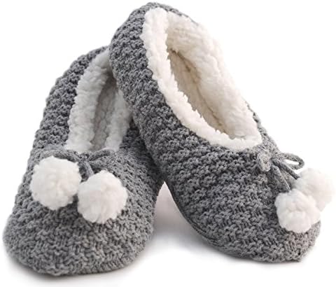 Foxbury Basket Weave Knitted Slipper Socks with Fleece Lining