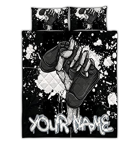 Personalized Customized Quilt Bedding Set - Game