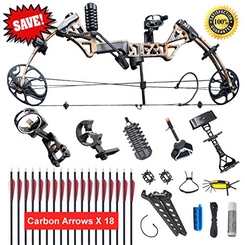 XGeek Compound Bow，Limbs Made in USA，19-30 Draw Length,19-70Lbs Draw Weight，Up to 320FPS， Ship from USA Warehouse(Arrives 3-5 Days - Thumbnail 7