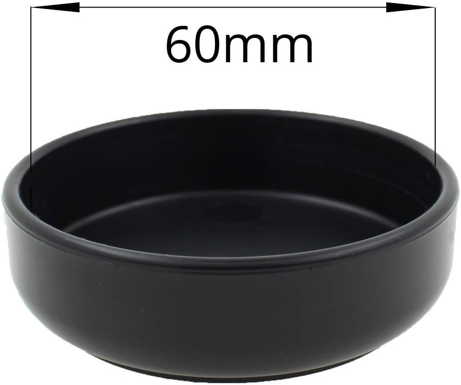 4X Rubber Base Castor Cups Non Slip Black Protect Your Floors