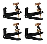 YMC 1 Set 4 pcs Full Size 4/4,3/4 Violin Fine Tuners String Adjusters Fine Tuners--Black