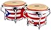 Latin Percussion LPMC Mini Tunable Puerto Rican Flag Wood Bongos (LPM199-PR)